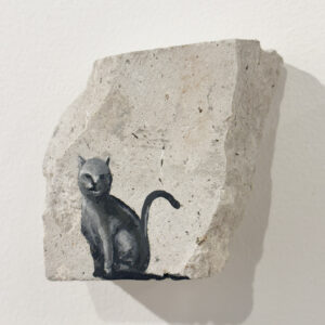 Gato Negro en piedra